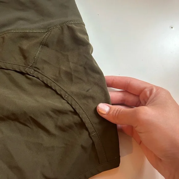Lululemon Speed Up 4” Dark Olive - Picture 7 of 8